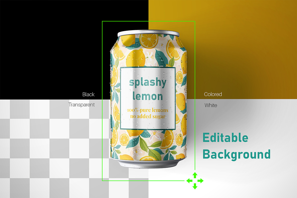 Drink Can 330ml PSD Mockup Set, a Packaging Mockup by Remnand Studio (Photo 7 of 13)
