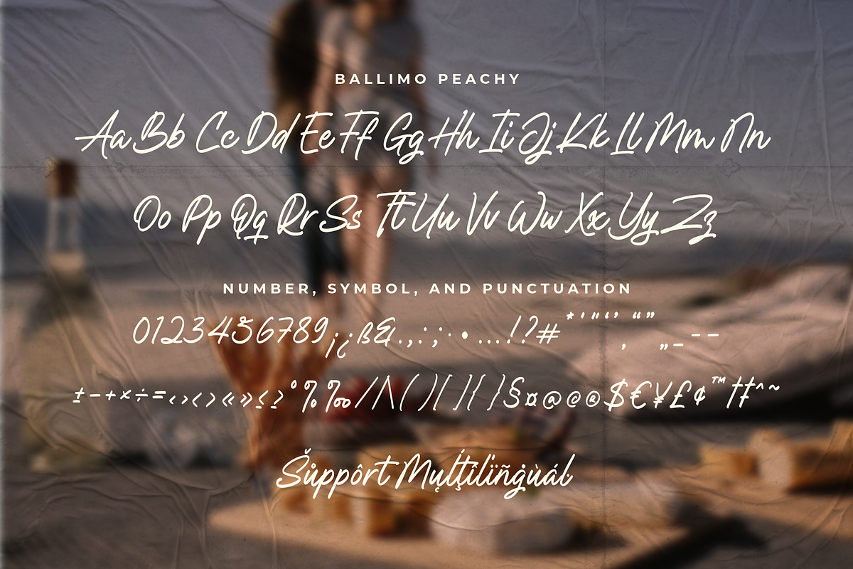 Ballimo Peachy - A Handwritten Font, a Handwritten Font by Ainun Jinan (Photo 9 of 10)