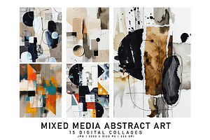 Mixed Media Abstract Art, a Decorative Illustration by Digital Art Creations