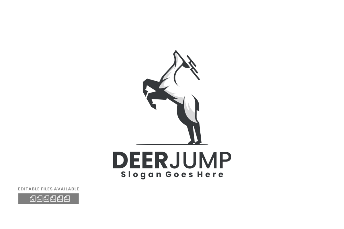 Deer Silhouette Logo, a Branding & Logo Template by ivan_artnivora