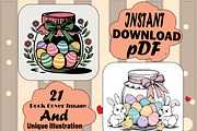 Cute Easter Jar in Coloring Pages, an Animal Illustration by Design Home (Thumbnail 2 of 4)