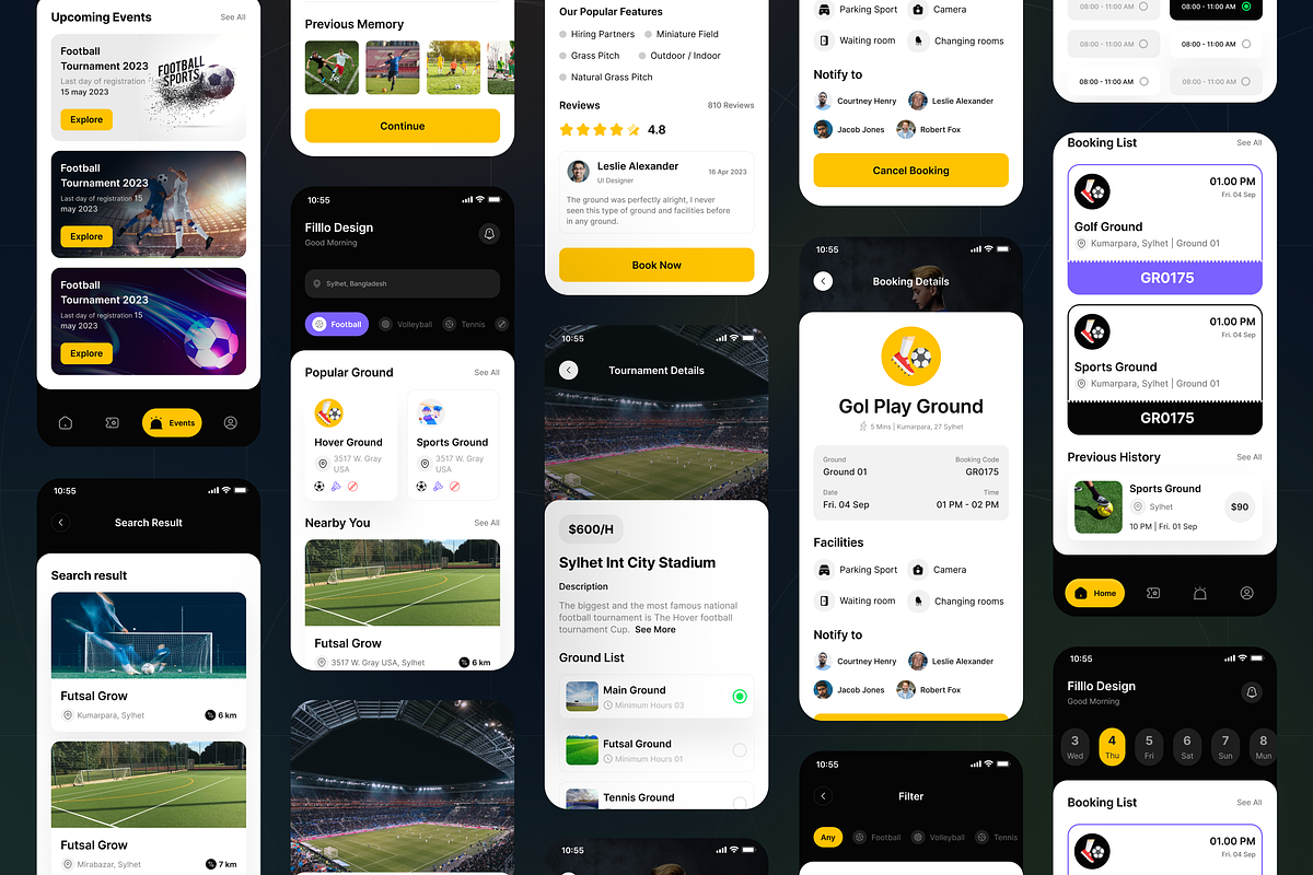 Filllo Playground Booking App UI Kit, an UI Kit Template by floxui (Photo 9 of 9)