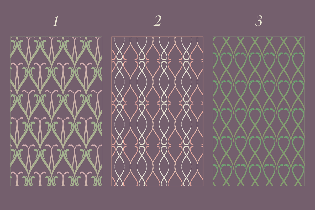 Art Deco & Art Nouveau Patterns, a Pattern Graphic by Shrishti Vajpai (Photo 8 of 16)