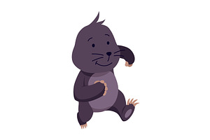 Vector cartoon mole. Cute, an Animal Illustration by the8monkey