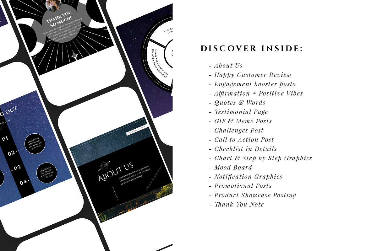 COSMIC - Engagement & Branding Pack, a Social Media Template by Typography Prime (Photo 2 of 16)