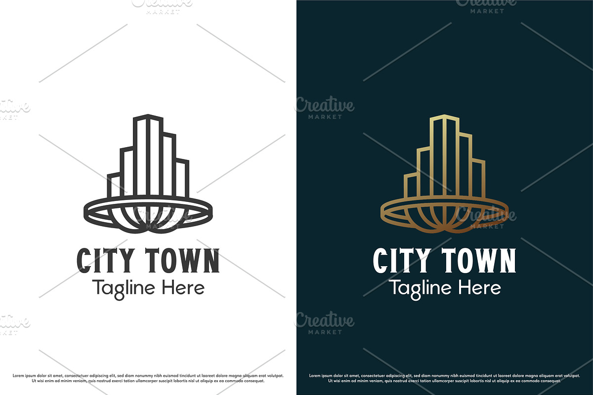 City town logo design template