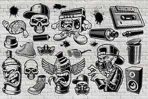 Graffiti Vectors Bundle