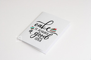 A2 Greeting Card Mockup Psd Photo