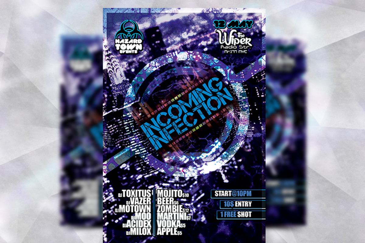 Incoming Infection - Flyer Template, a Flyer Template by Flyermarket (Photo 2 of 3)