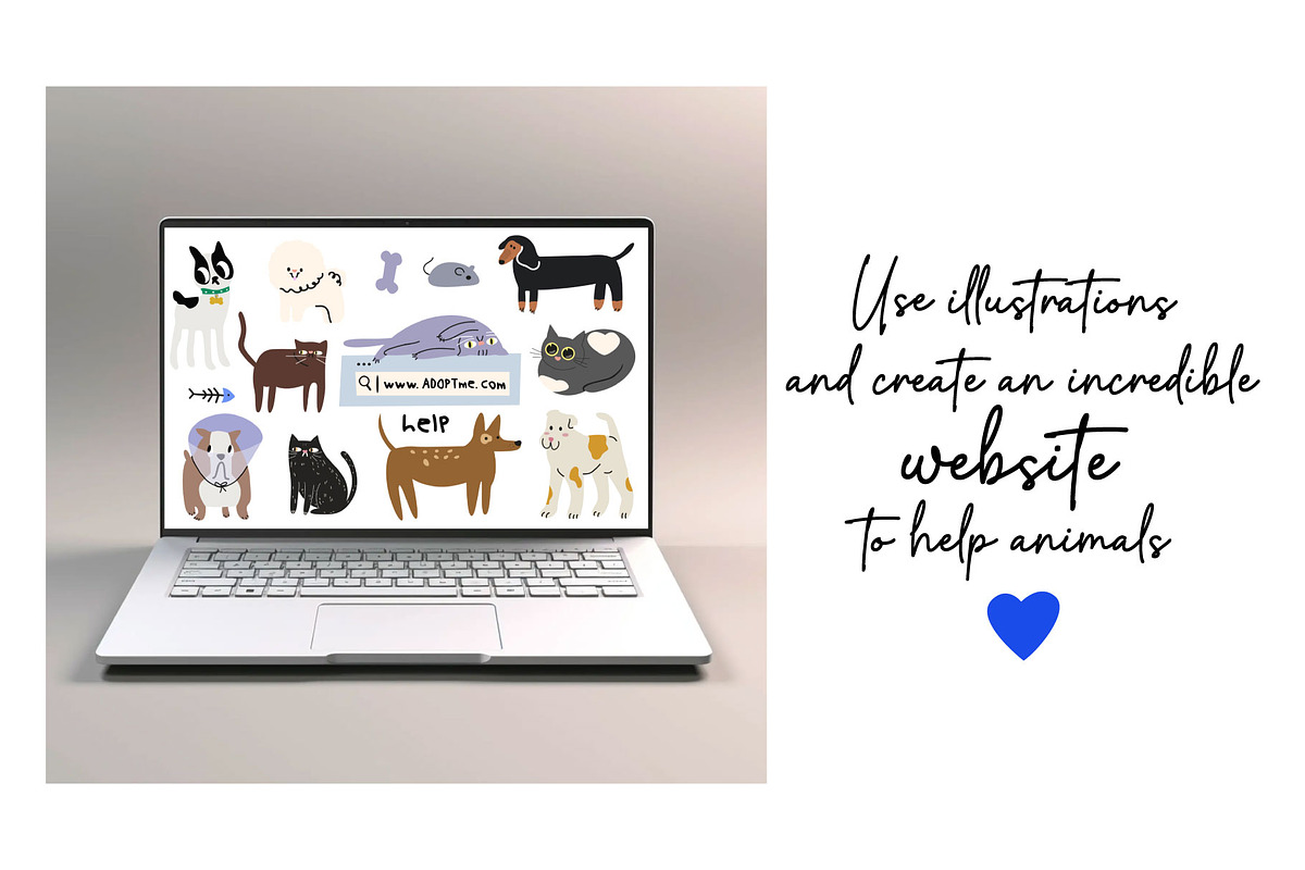 Cats and dogs vector illustrations, an Animal Illustration by Luamor (Photo 8 of 15)