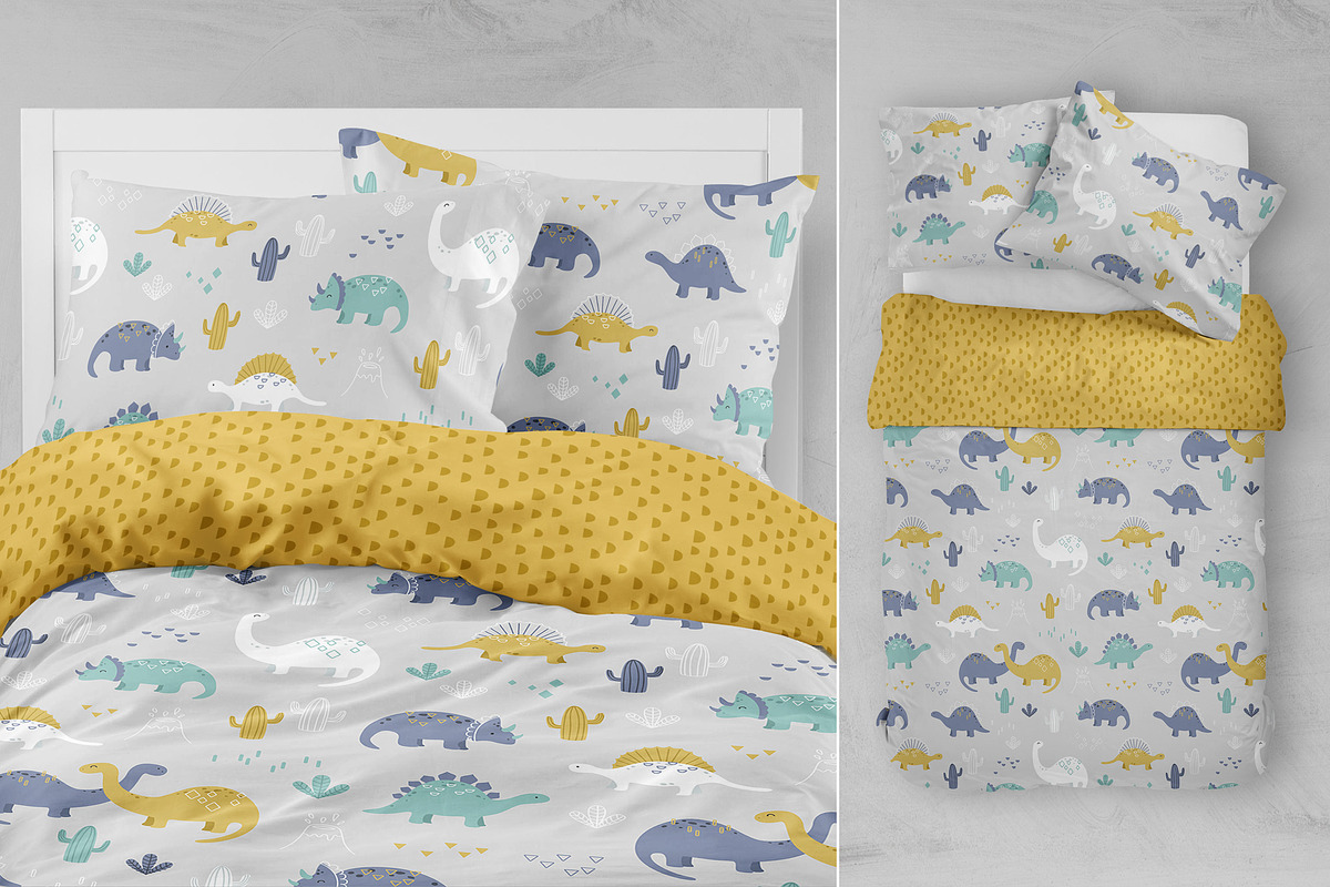 Geometric Dinosaurs - Pattern Prints, a Pattern Graphic by Brzozowska (Photo 6 of 8)
