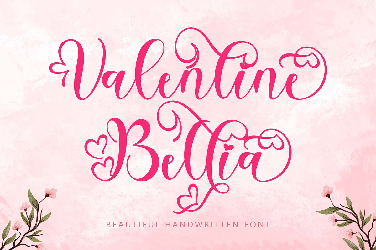 Valentine Bellia, a Handwritten Font by Yoga Letter (Photo 1 of 9)