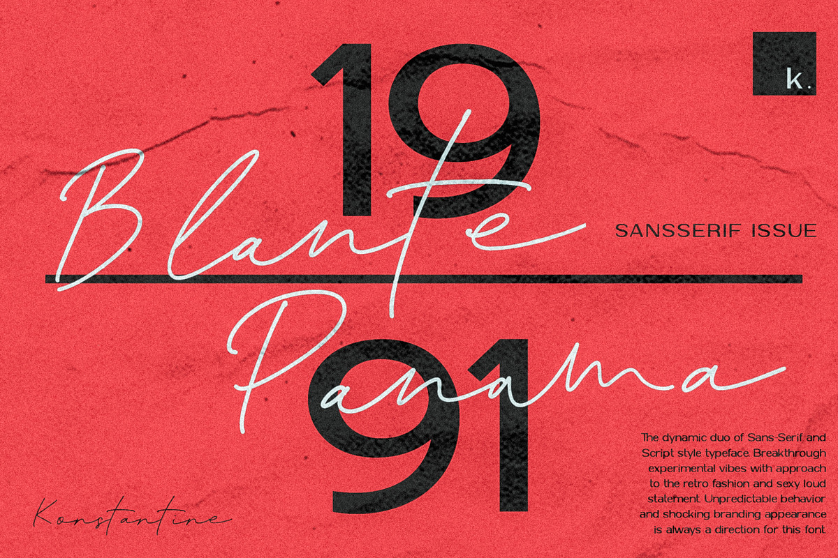 BLANTE PANAMA - Duo Fonts preview 5
