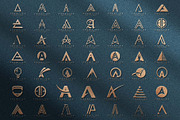 Letter A Logo Bundle Monogram Set, a Branding & Logo Template by Pixel Design (Thumbnail 3 of 5)