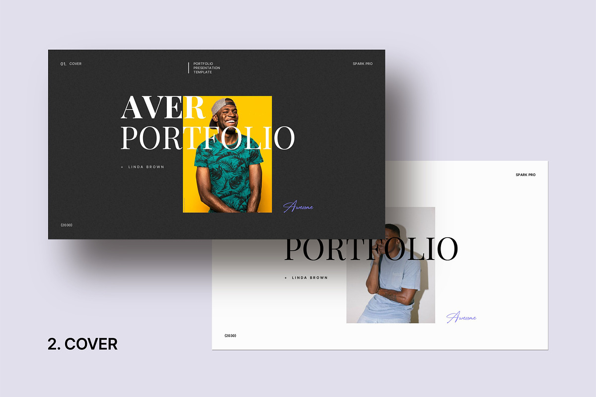 Aver Portfolio Presentation Template, a Presentation Template by SparkPro (Photo 7 of 9)