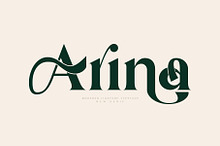 Arina Ligature Serif Typeface