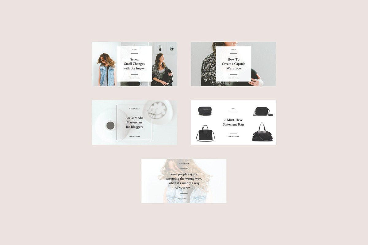 Sophia Brand Graphics, a Social Media Template by studiolmh (Photo 3 of 5)