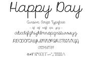 Font Happy Day Cursive Script Cute!, a Script Font by PageLightStudios (Thumbnail 1 of 8)