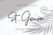 St Genoa - Signature Font, a Script Font by Dm Studio (Thumbnail 1 of 9)