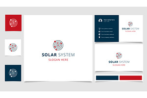 Solar System Logo Design With