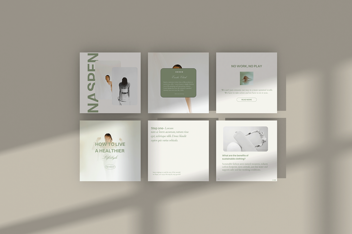 Naspen | Canva Instagram Templates, a Social Media Template by Alana Designed (Photo 2 of 3)
