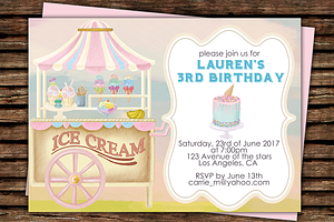 DIY Ice Cream Cart Printable