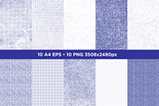 10 Vector Halftone Textures, a Texture Graphic by Designdell (Thumbnail 2 of 2)