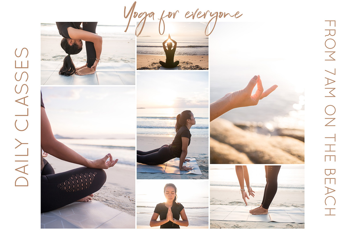 Sunrise Yoga Practice Photo Set, a Person Photo by Beach Babe Stock (Photo 4 of 5)