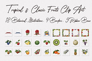 Botanical Fruit Illustration Bundle, a Food Illustration by 3d_model_tifotizi (Thumbnail 1 of 6)