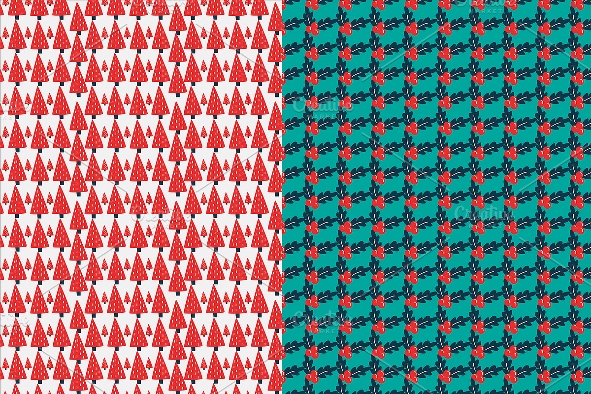 10 Seamless christmas digital paper, a Pattern Graphic by Madhabi Studio (Photo 4 of 6)
