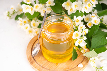 Homemade jasmine flower jam