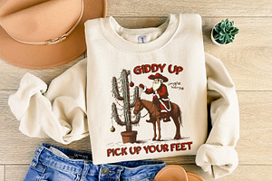 Giddy Up Jingle Horse PNG Digital