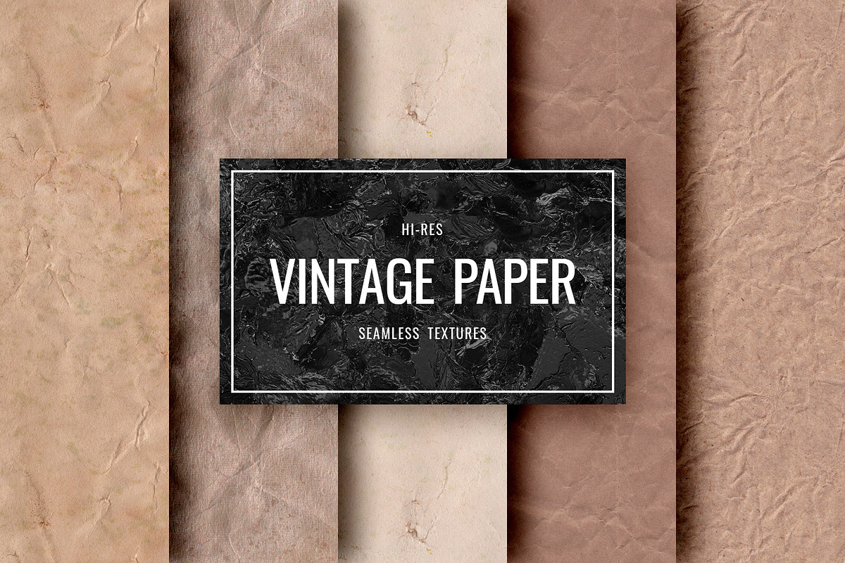 Seamless Vintage Paper Textures, a Texture Graphic by P.F. Creative Lab (Photo 1 of 3)