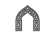 Islamic Arch Window Vector Bundle, an Illustration by yasushie (Thumbnail 48 of 51)