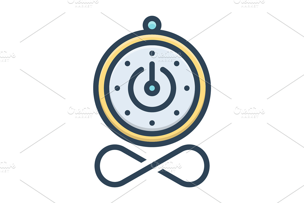 Infinite time color icon, a Duotone Icon by Creative priyanka