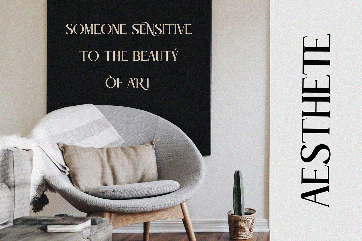 ROSTE Modern Ligature Serif Typeface, a Serif Font by Alfinart (Photo 4 of 10)