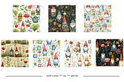 Garden Gnome Retro Art Style Pattern, a Pattern Graphic by karenfoleyphoto (Thumbnail 6 of 8)