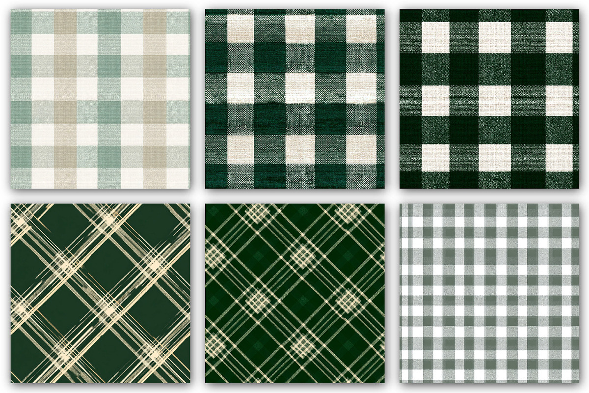 Gingham Seamless Paper Patterns, a Pattern Graphic by DreamCafeArt (Photo 2 of 7)
