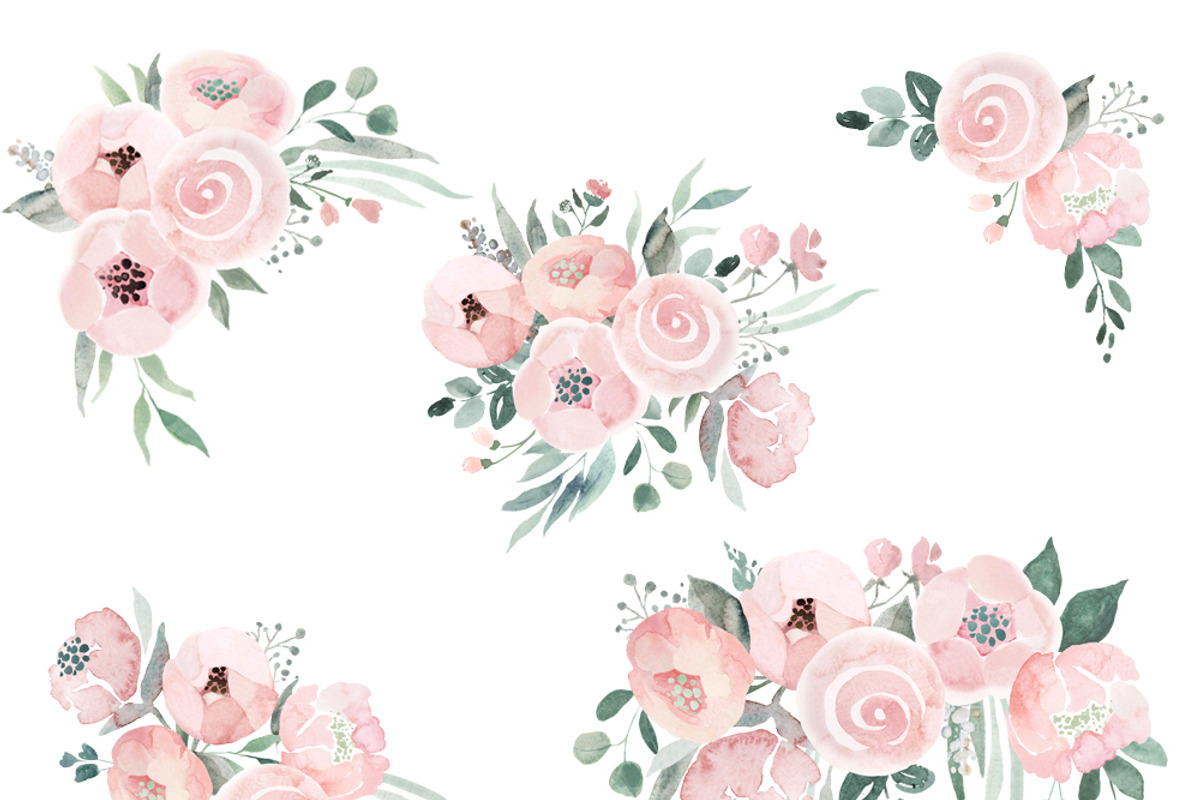 Dusty Pink Roses, a Decorative Illustration by AnnelyBlooms (Photo 4 of 7)
