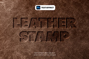 Deboss Leather Stamp Text Effect, a Layer Style Add-On by PopotLane (Thumbnail 1 of 5)