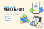 Mobile Banking, an Object Illustration by pictranoosa_studio (Thumbnail 1 of 3)