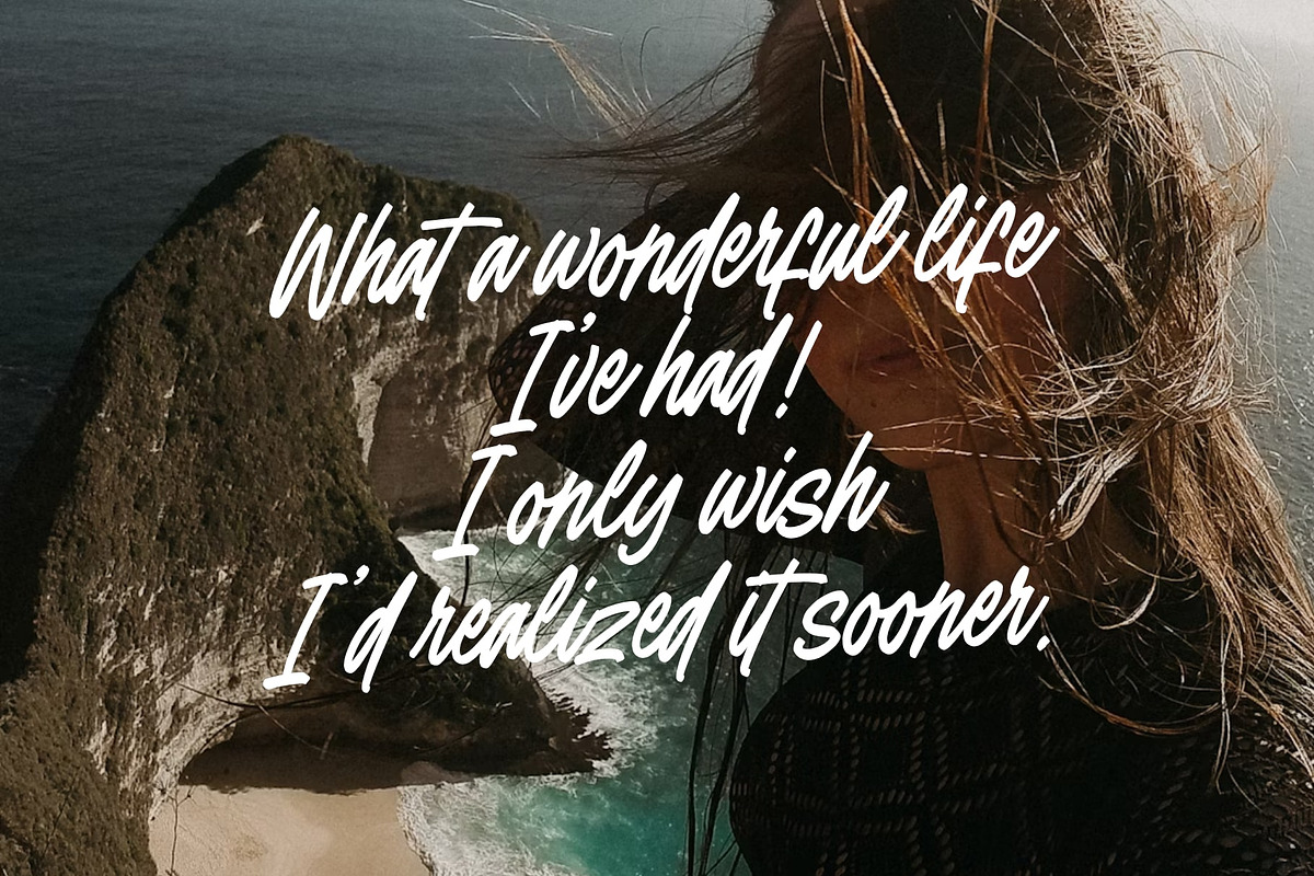 Reliable Wednesday, a Handwritten Font by Damarletter (Photo 4 of 5)
