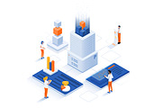 Flat design isometric illustrations, an Education Illustration by Creative Graphics (Thumbnail 2 of 15)