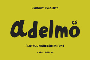 CS Adelmo – Playful Font, a Handwritten Font by Craft Supply Co.