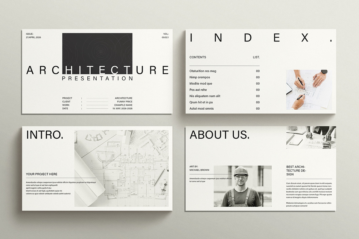 Architecture Presentation Template, a Presentation Template by E-Type (Photo 2 of 6)