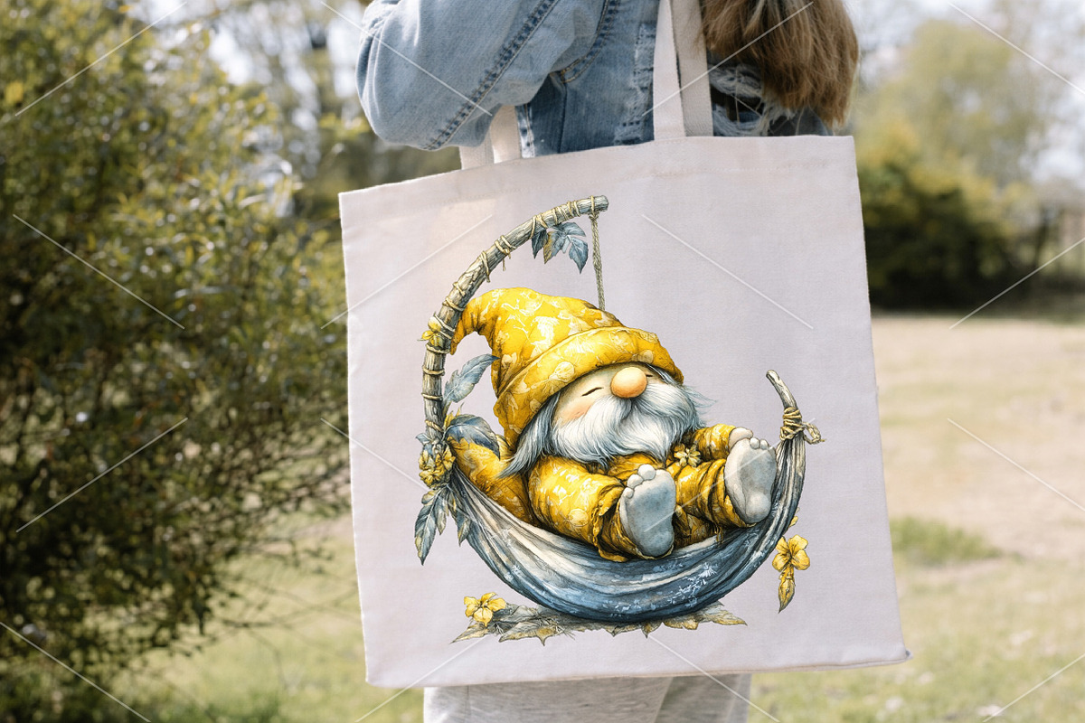 Whimsical Summer Gnome Clipart PNG, a Seasonal Illustration by Canvas Craft (Photo 7 of 7)