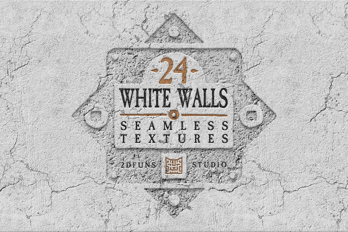 24 WHITE WALLS SEAMLESS TEXTURES, a Texture Graphic by 2DFUNS (Photo 1 of 5)