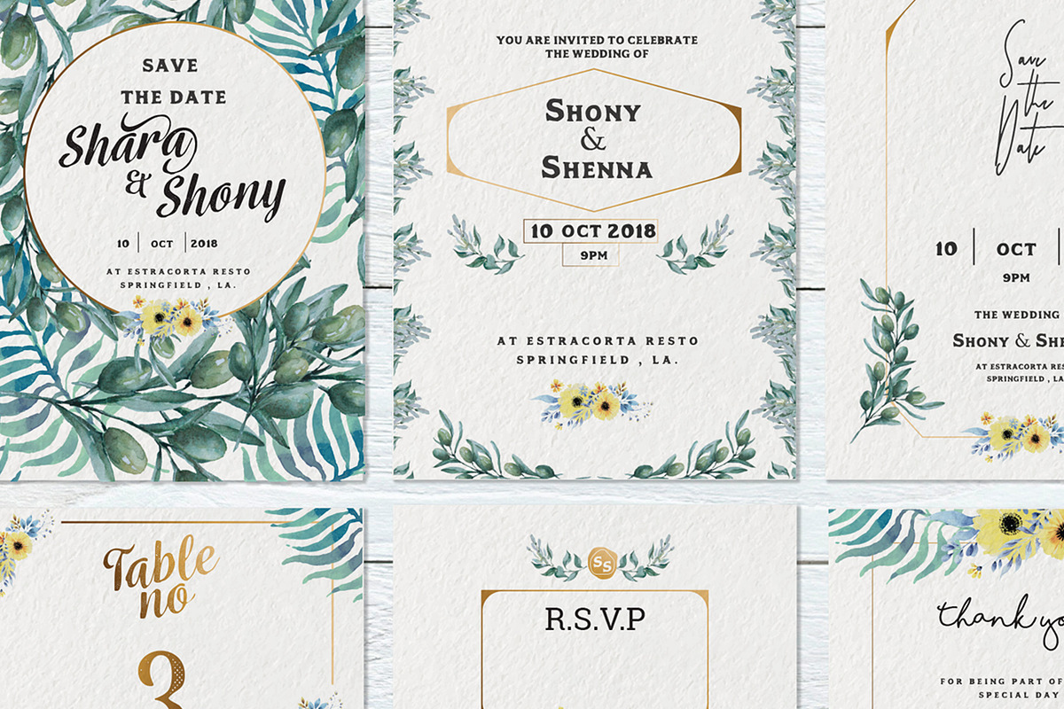 Spring Break Wedding Suite, an Invitation Template by ulndsgn (Photo 3 of 8)