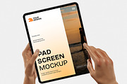 iPad Mockup Portrait Holding, an iPad Mockup by Permadi Creative (Thumbnail 2 of 5)