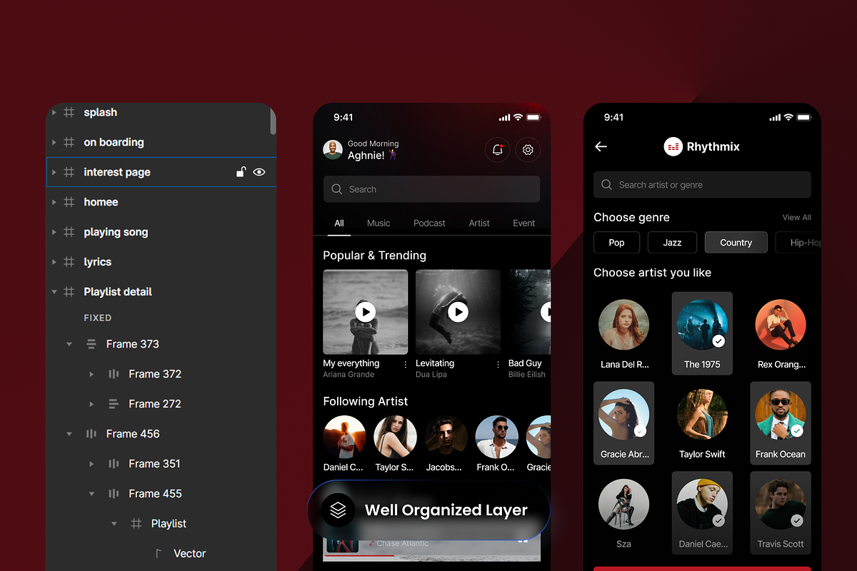 Rhythmix - Music Player Mobile App, an App Template by SLAB! Design (Photo 2 of 4)